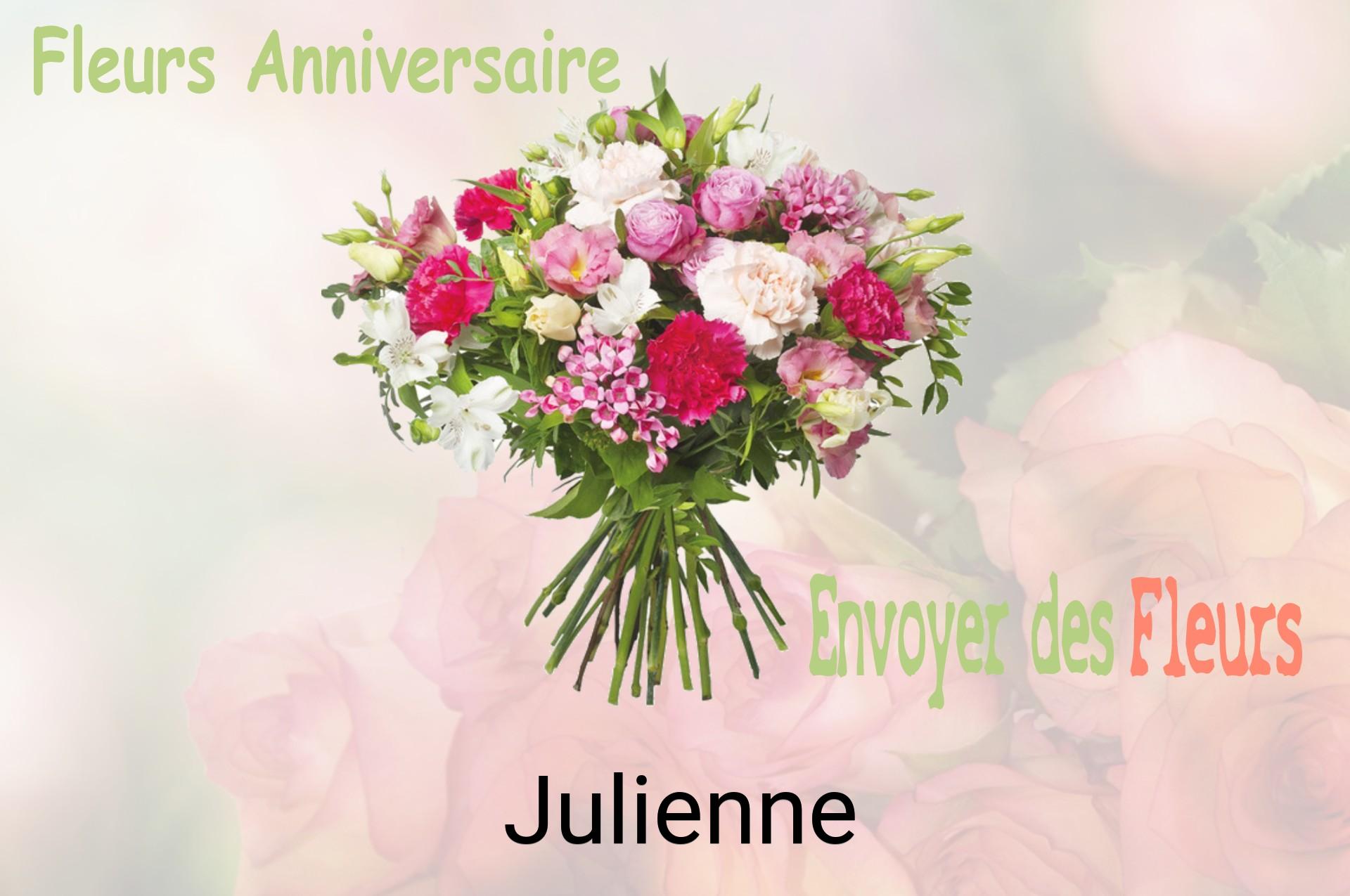 Bouquet de fleurs d’anniversaire livré à Julienne