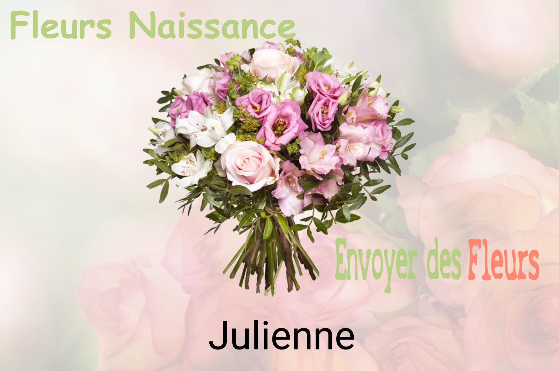 Bouquet de fleurs de naissance livré à Julienne